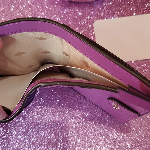๐HP๐Kate Spade ๐NWT๐ Small L-Zip Bifold Wallet in Purple!๐๐๐ - Picture 9 of 10